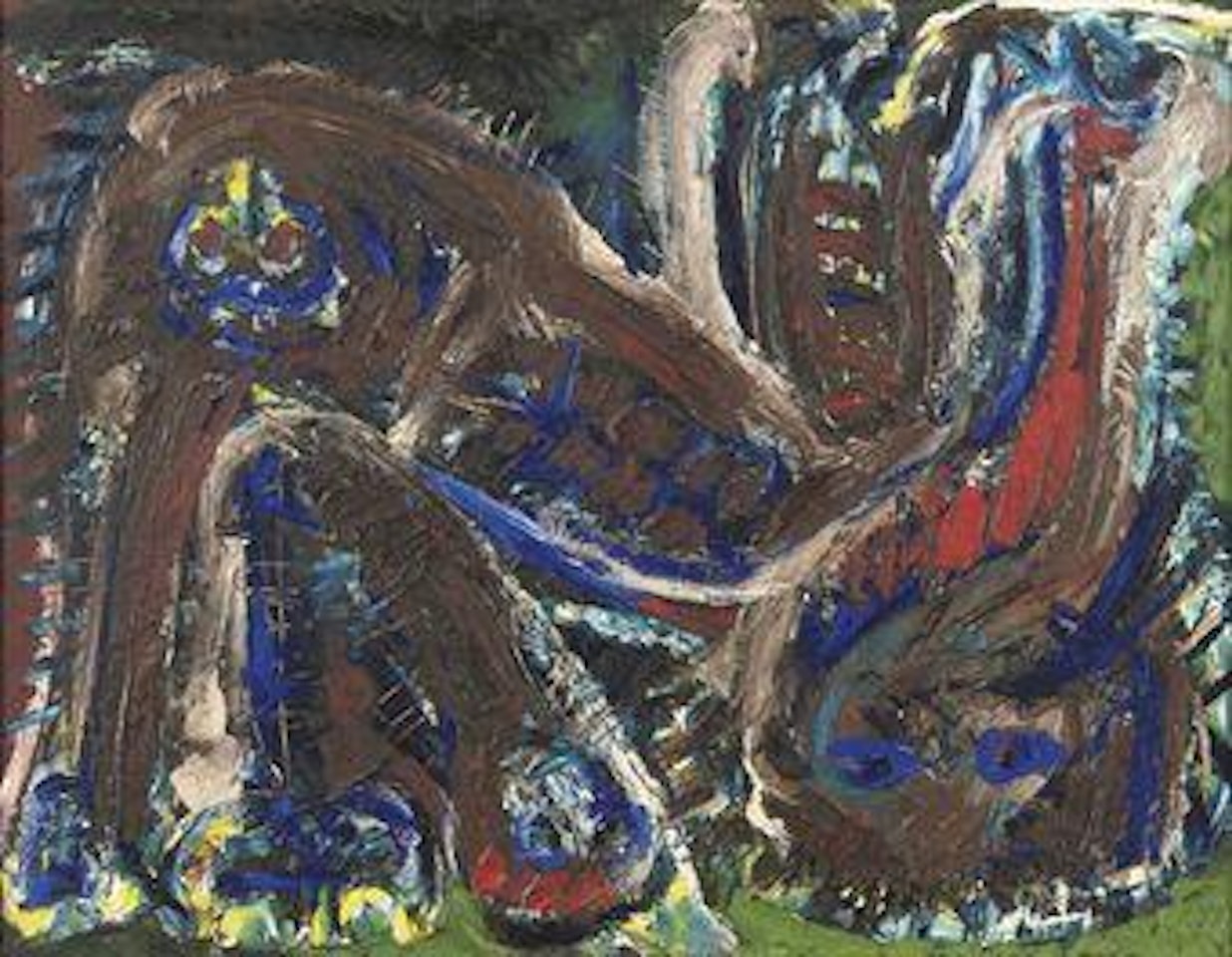 Animals feeding by Asger Jorn