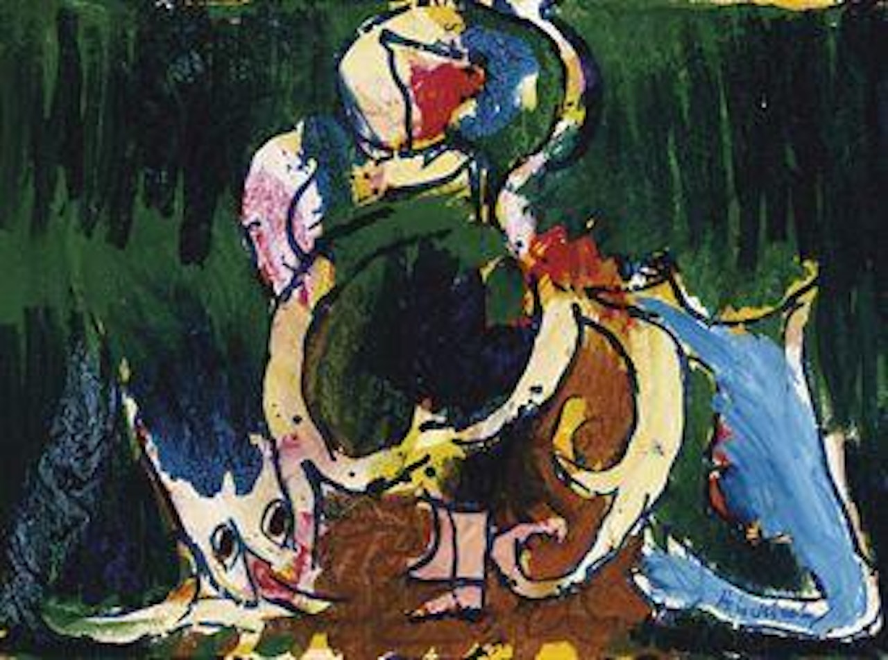 Le cercle de famille by Pierre Alechinsky
