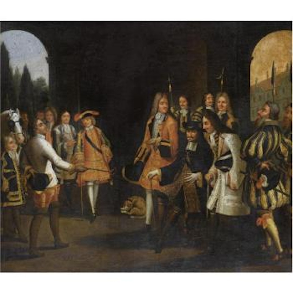 Audience Of Louis XIV With A Man Said To Be Tsar Peter The Great, Versailles, 1717 by French School