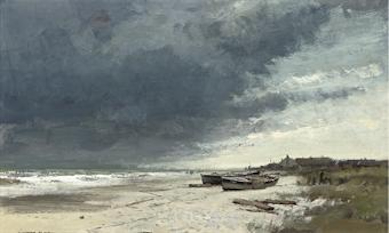 Longshore boats, Norfolk by Edward Seago