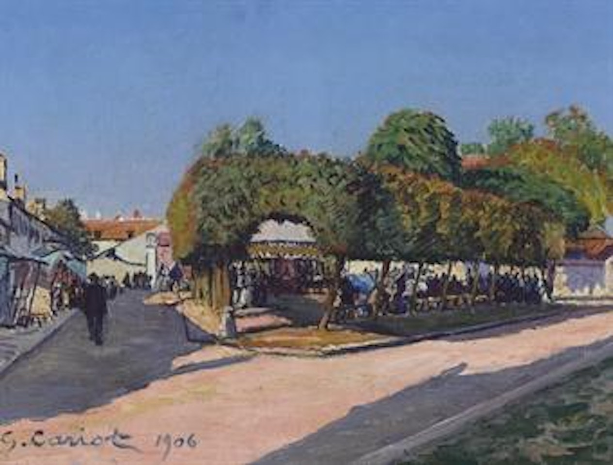 Scène de rue by Gustave Cariot