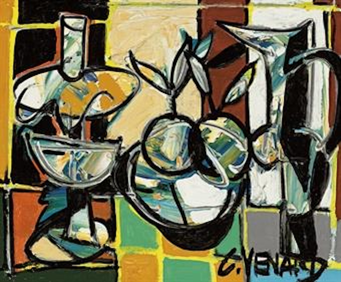 Nature morte avec le fruit et le pichet by Claude Venard