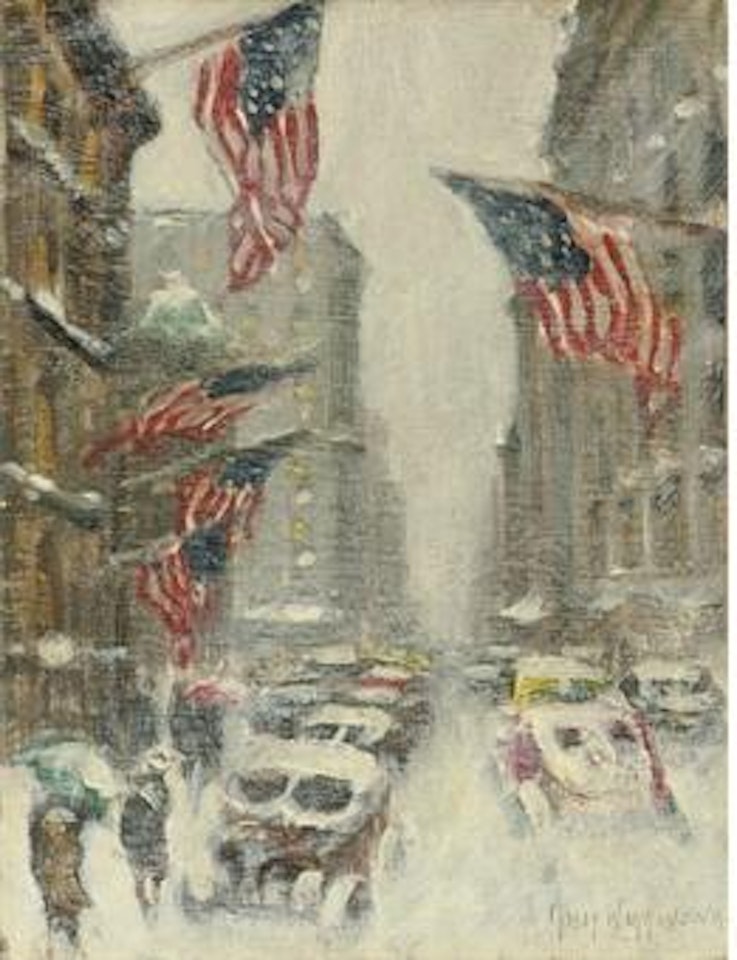 Madison Avenue, Winter by Guy Carleton Wiggins