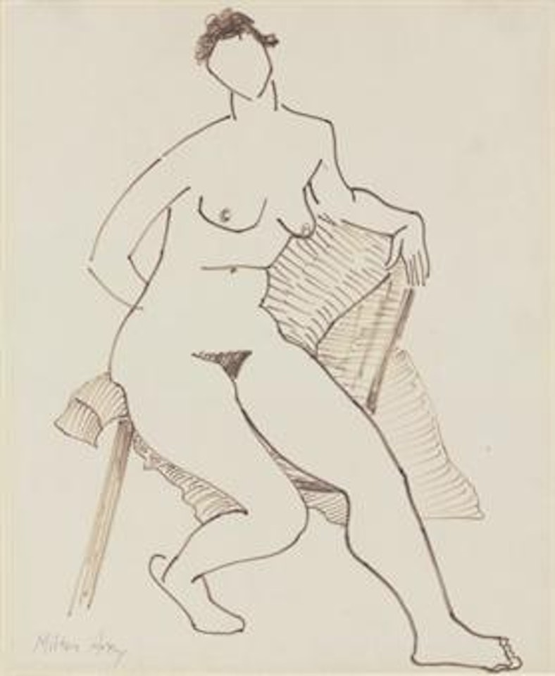 Nude and Drape by Milton Avery
