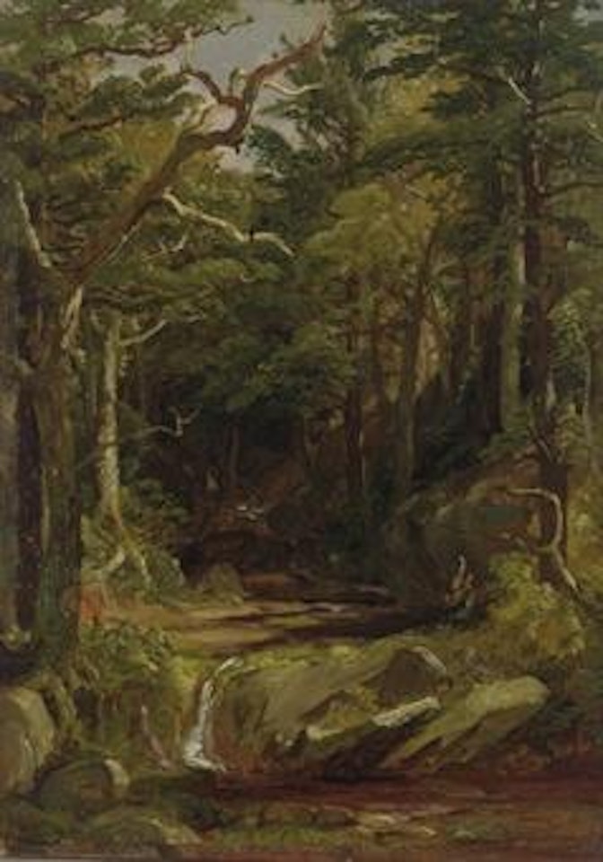Woodland Brook by Jasper Francis Cropsey