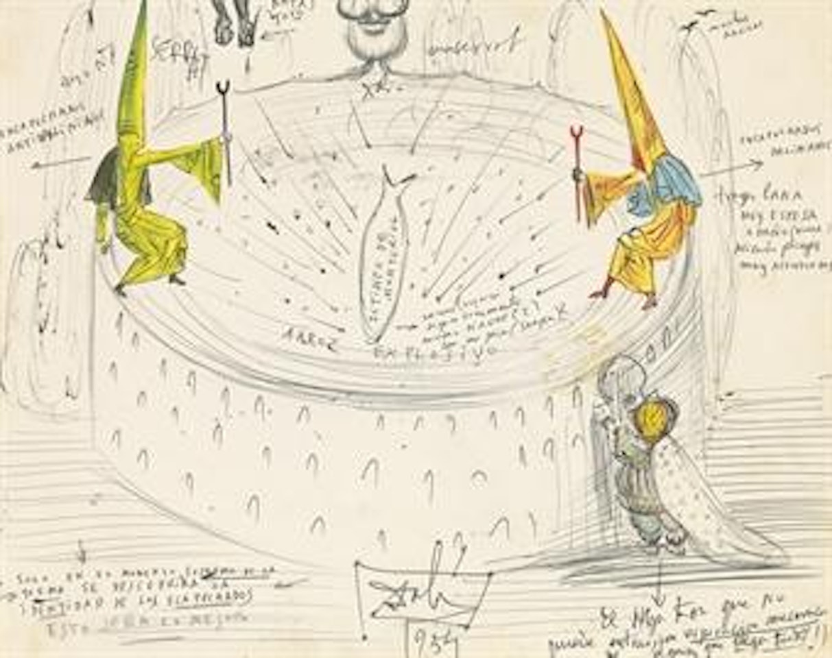 Etude pour le projet corrida by Salvador Dali