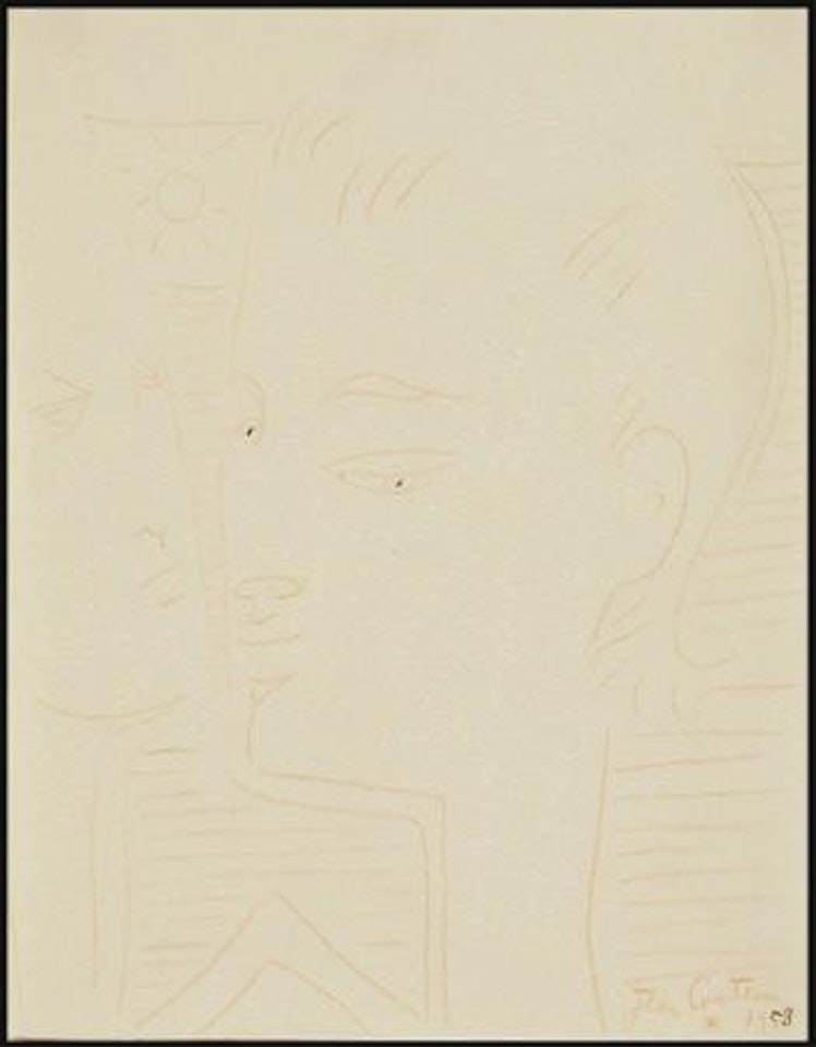 Portrait by Jean Cocteau