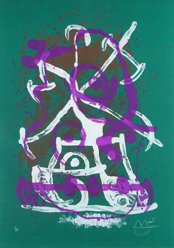 Chevauchee vert violet brun (M. 611) by Joan Miró
