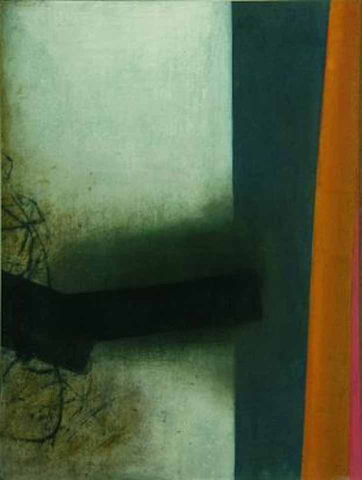 Abstract with pink and orange by Douglas Portway