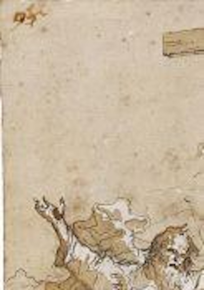 God the Father with Angels bythe crucified Christ by Giovanni Domenico Tiepolo
