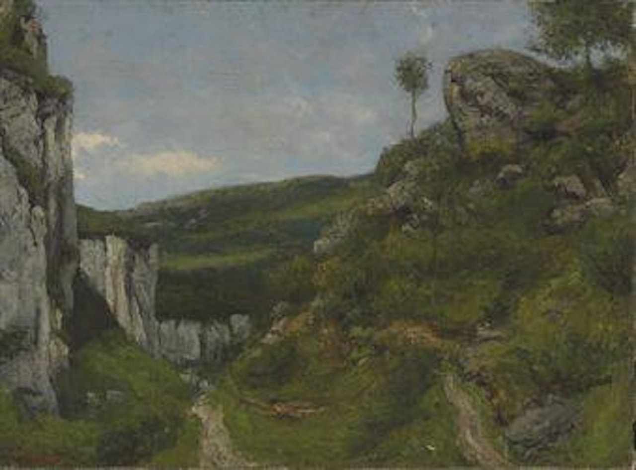 Jura landscape by Gustave Courbet