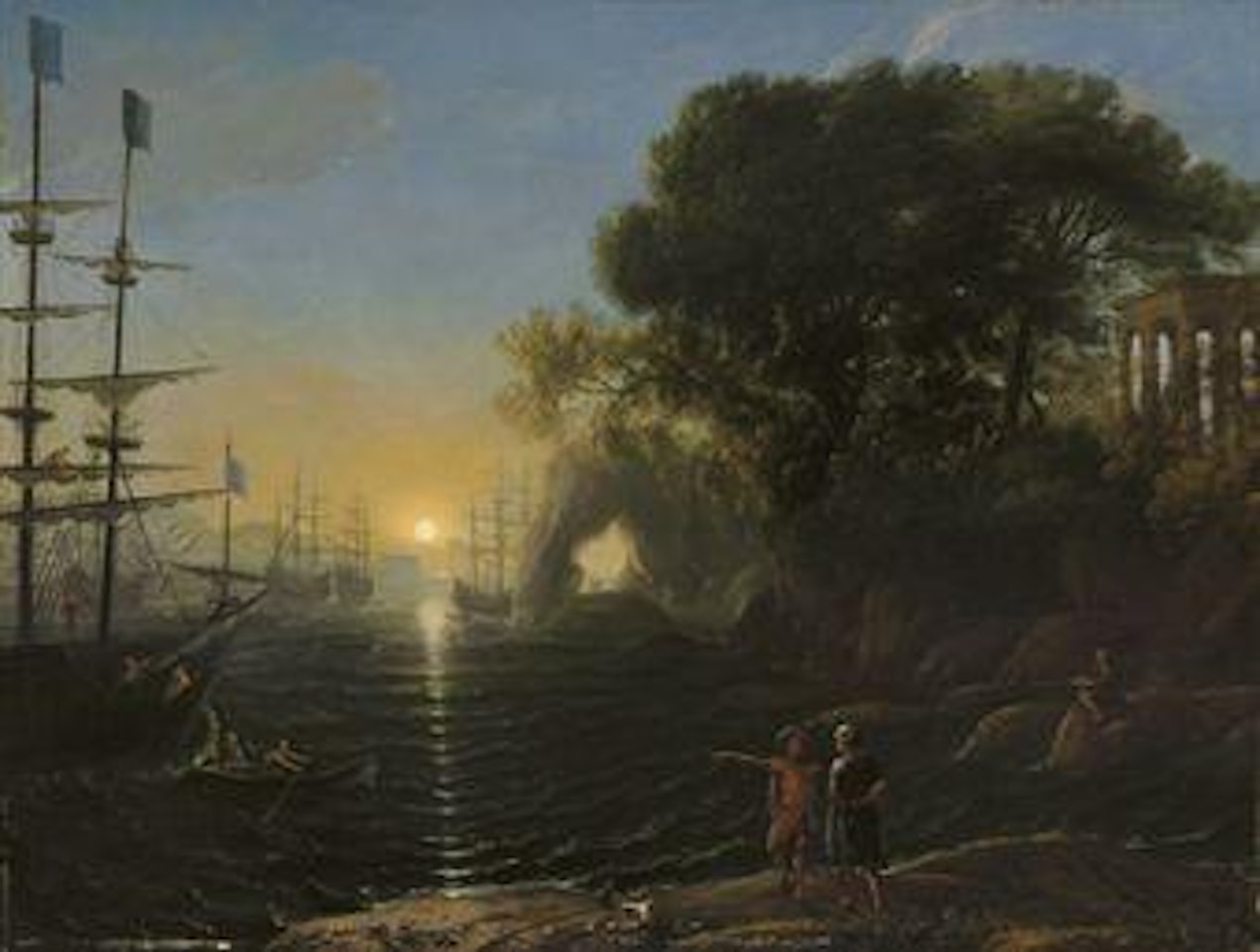 The Landing of Aeneas in Latium by Claude Lorrain