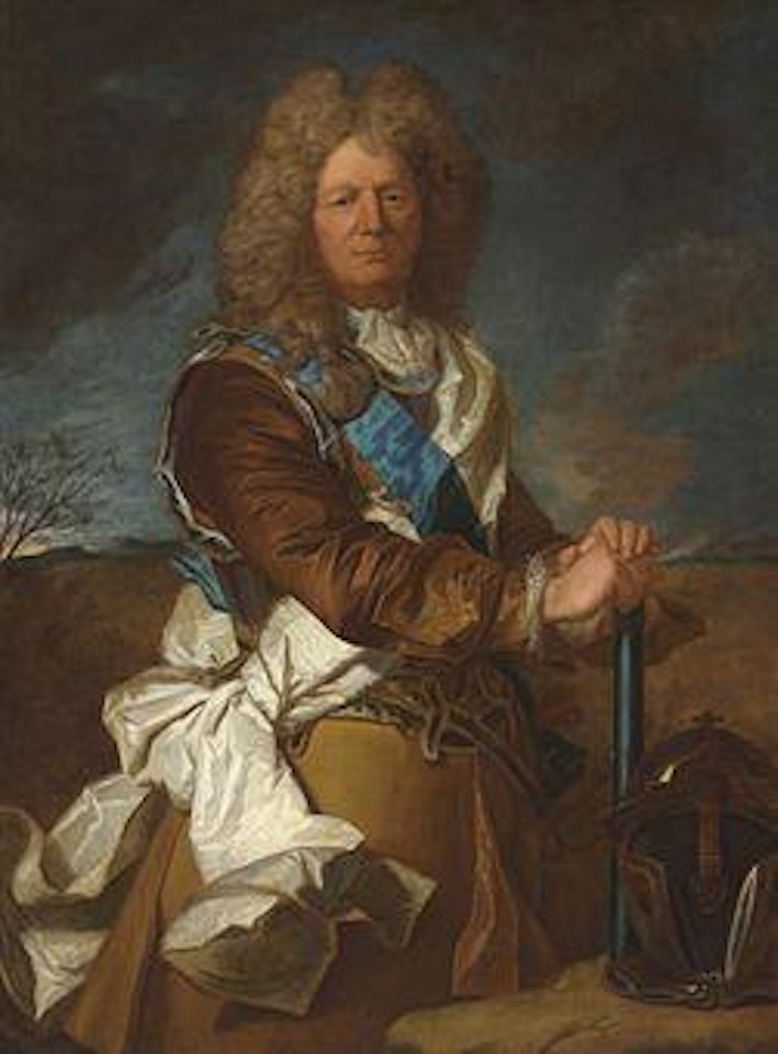 Portrait of Sébastien le Prestre, Marquis de Vauban, Maréchal de France, in a breastplate, wearing the Order of Saint Esprit by Hyacinthe Rigaud