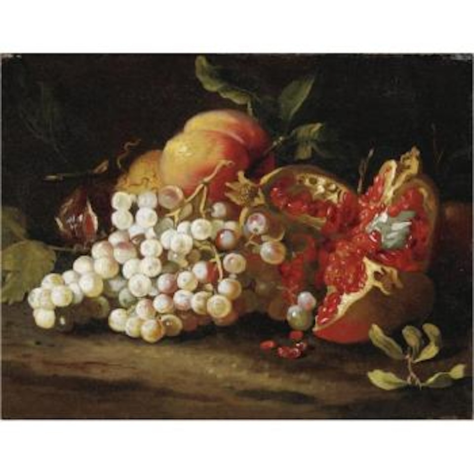 Natura Morta Con Uva, Melagrana e Pesche by Abraham Brueghel