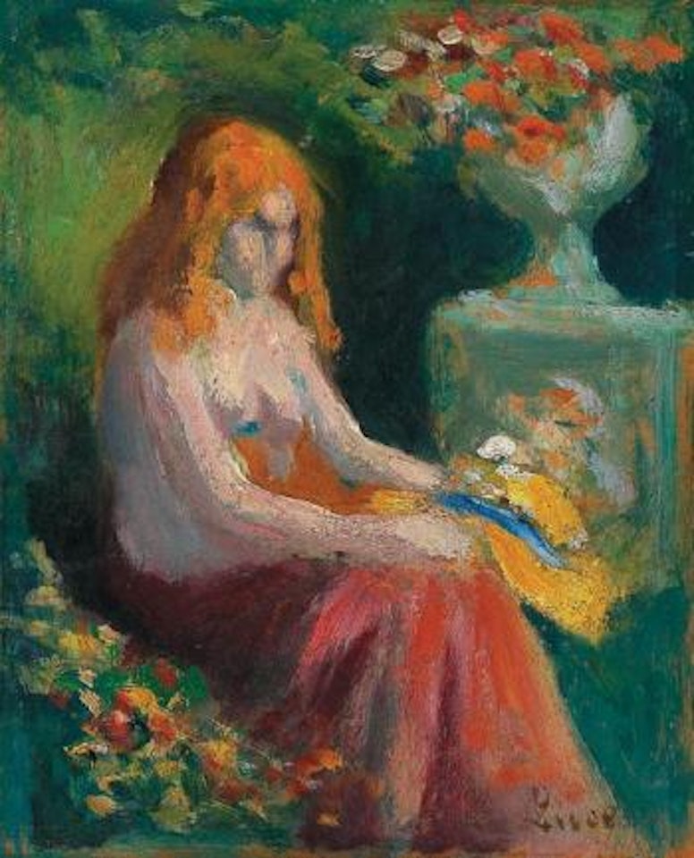 Femme assise by Maximilien Luce