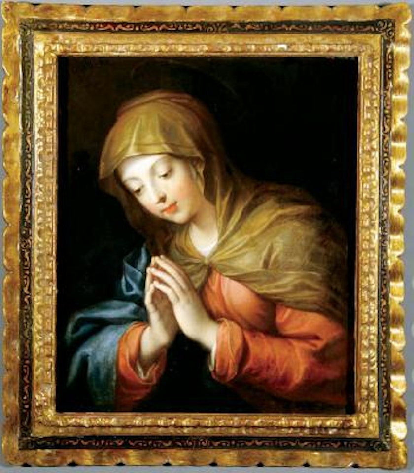 Madonna in prayer by Giovan Gioseffo Dal Sole