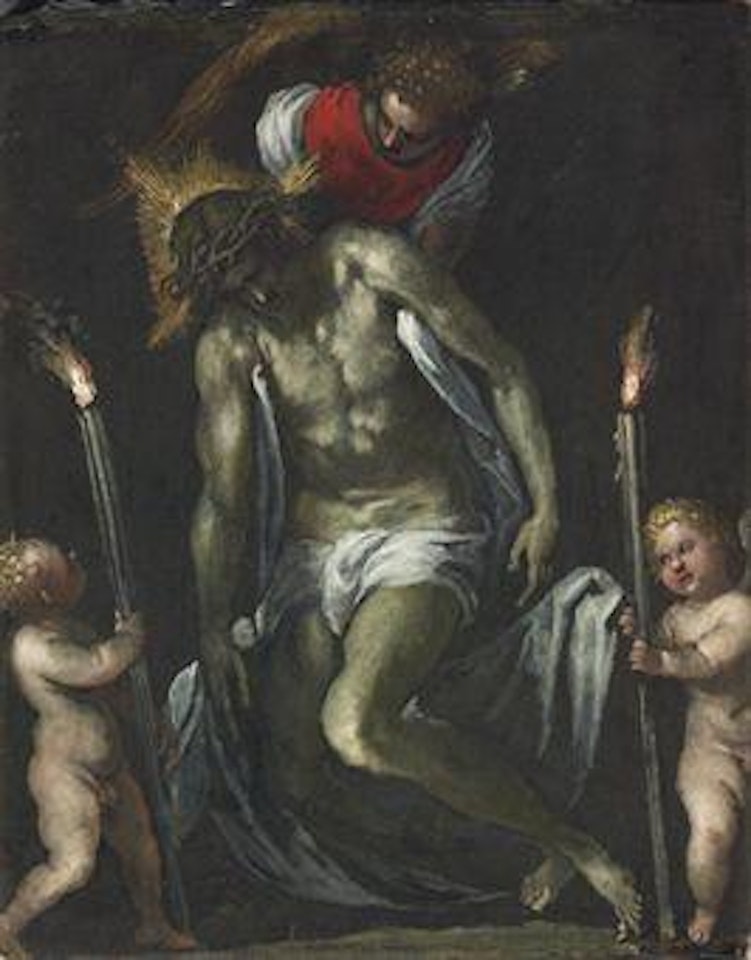 The Lamentation with Angels by Jacopo Palma il Giovane