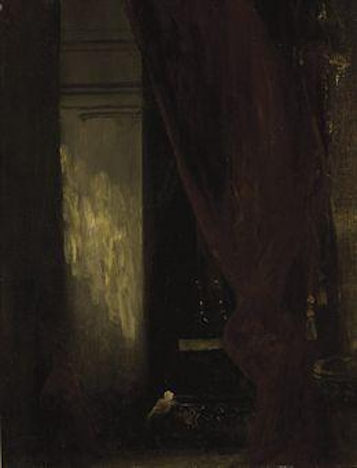 Interior of a chapel by Eugene Delacroix