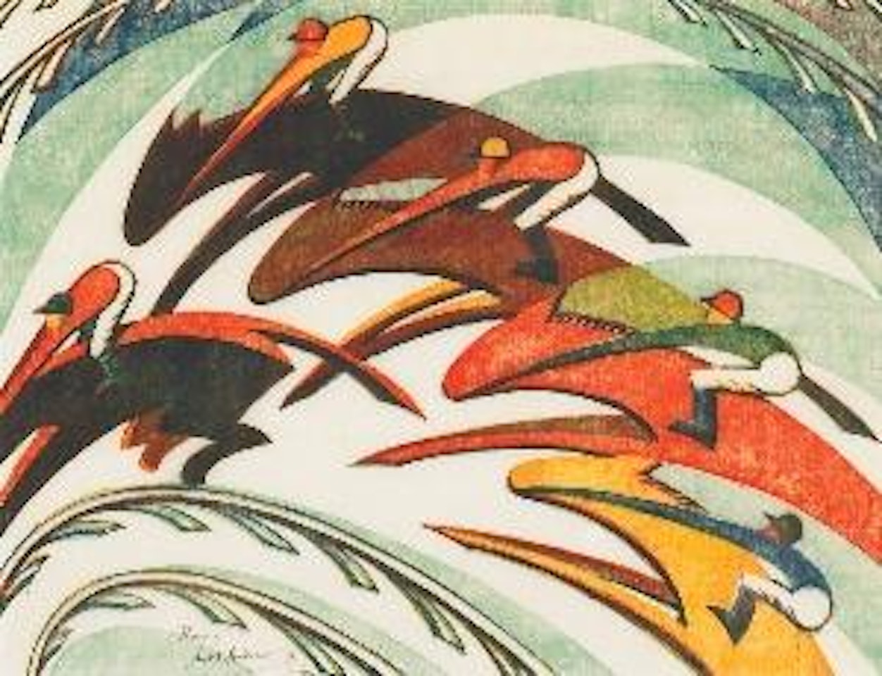 Racing by Sybil Andrews