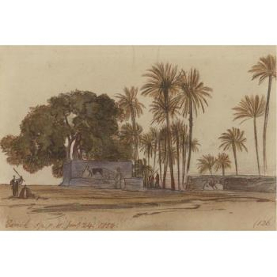 Esneh On The Nile, Near Luxor, Egypt by Edward Lear