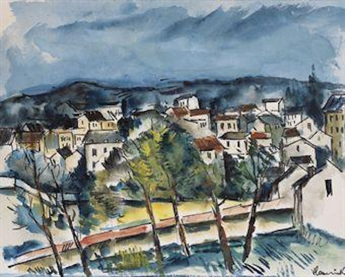 Vue de village by Maurice de Vlaminck