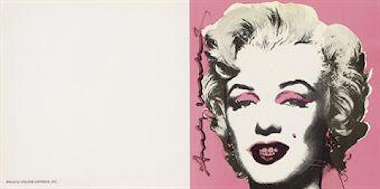 Marilyn: invitation (not in F & S) by Andy Warhol