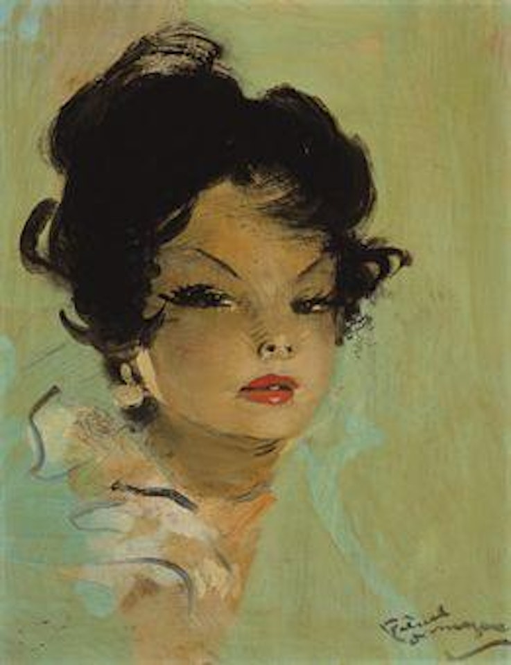Portrait de femme (Carita) by Jean Gabriel Domergue