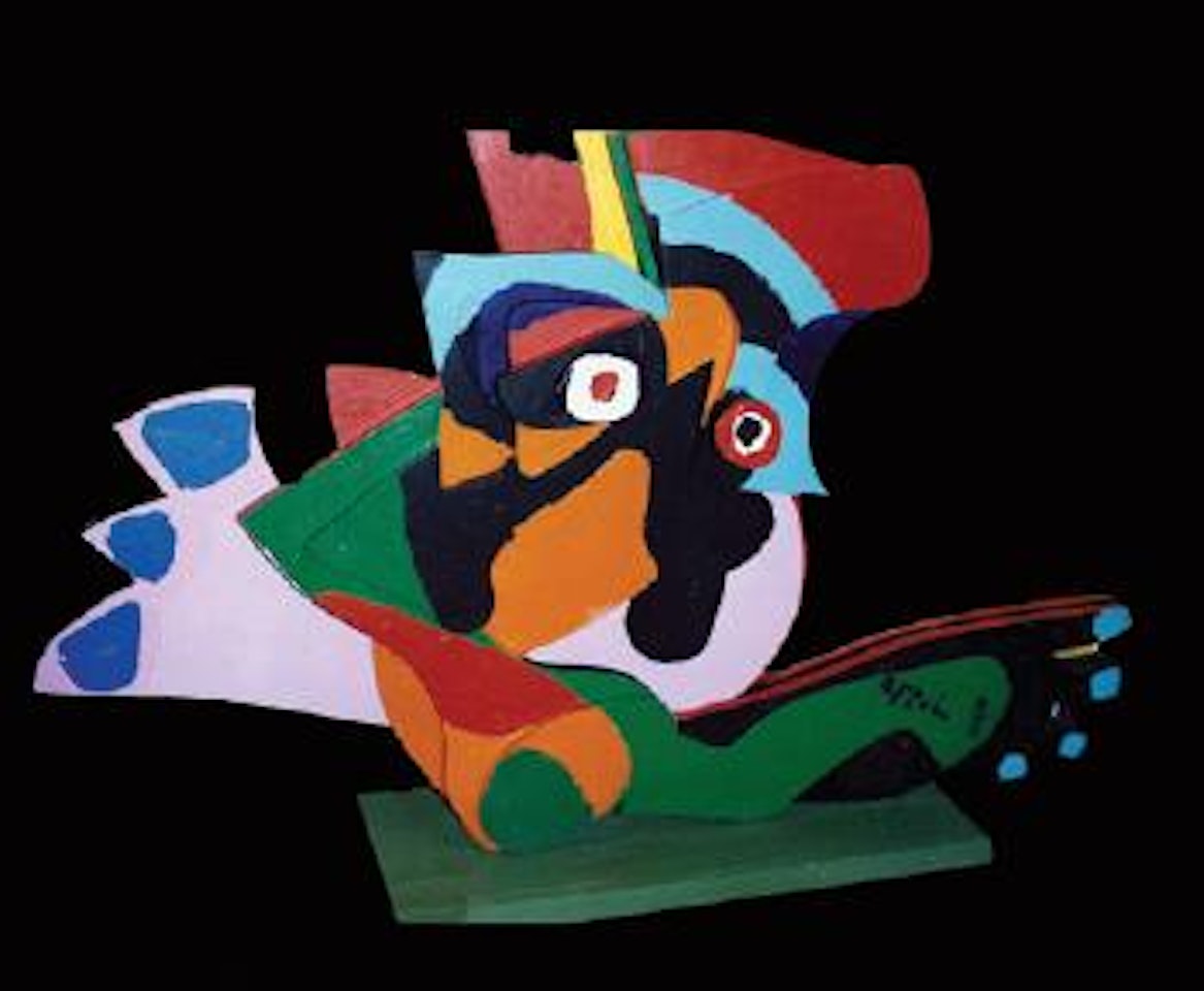 Hibou Courconne by Karel Appel
