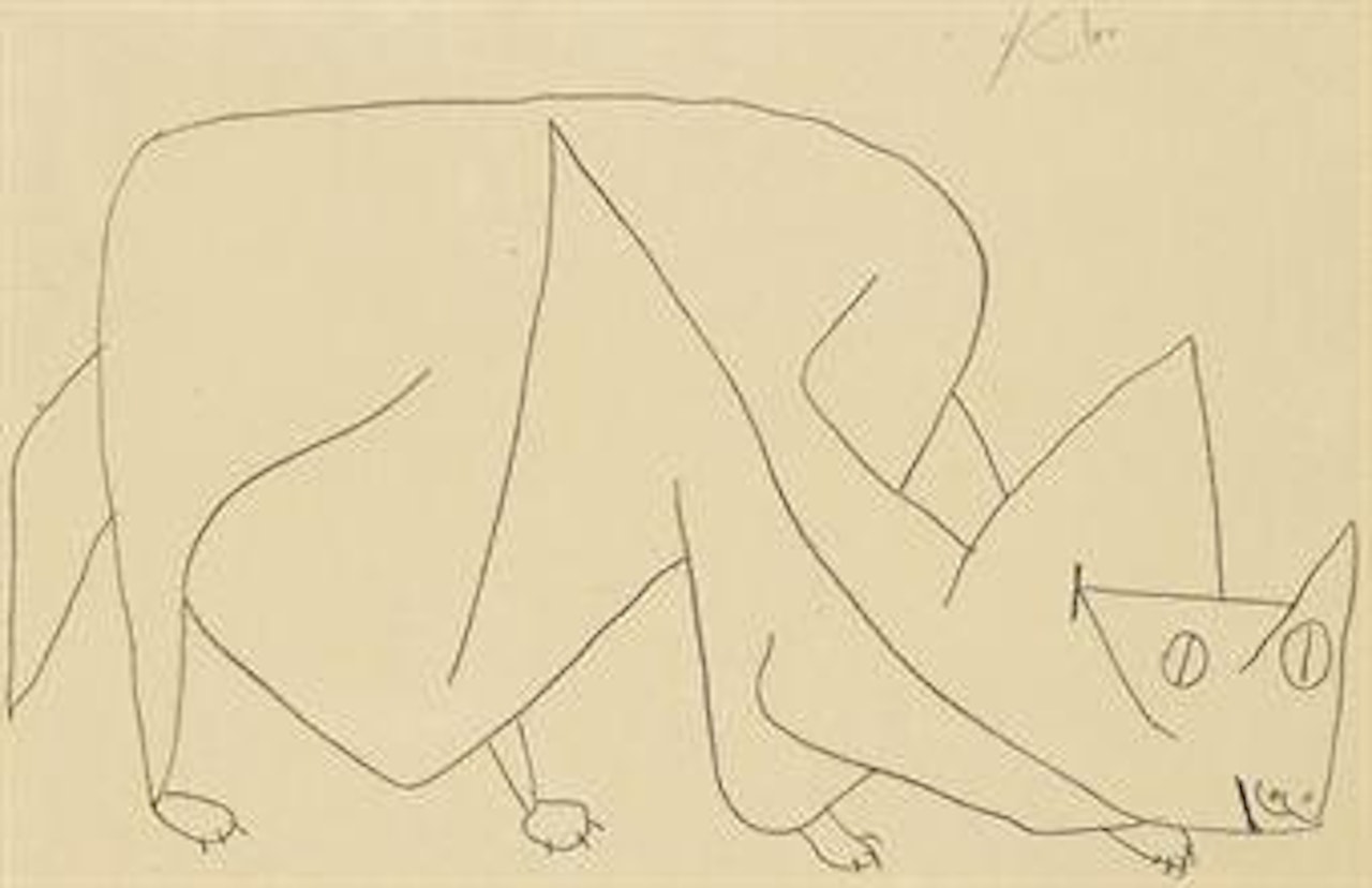 Katze Lauert by Paul Klee