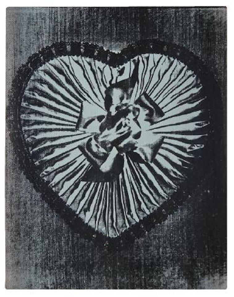 Heart with bow by Andy Warhol