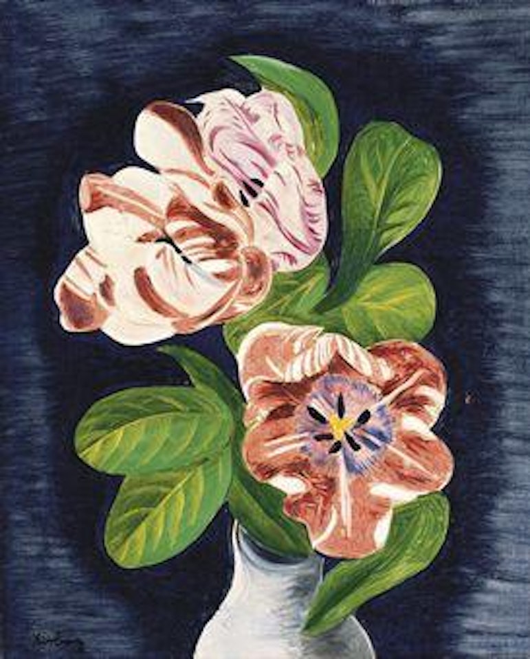 Vase de tulipes by Moïse Kisling