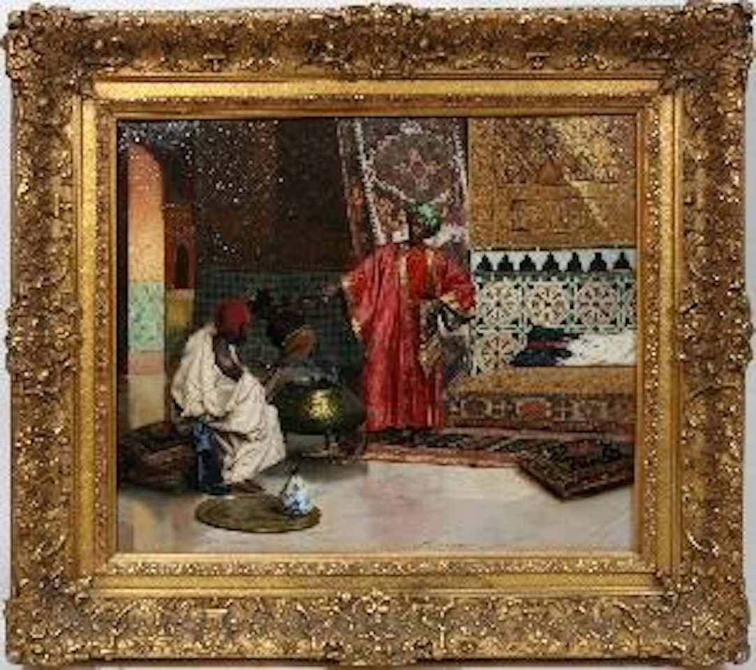 Abyssiniah rug merchant by Rudolf Ernst
