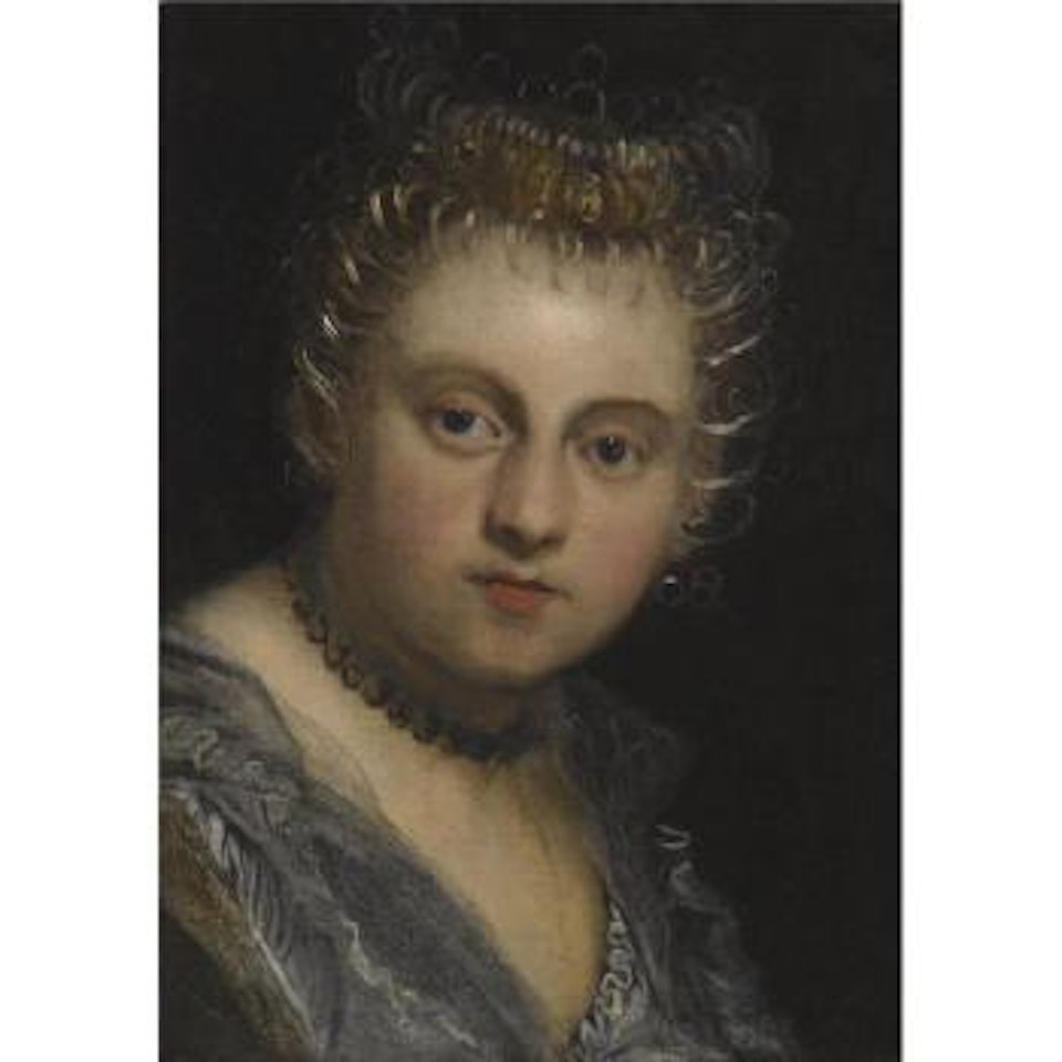 Portrait Of A Young Lady, Head And Shoulders by Jacopo Palma il Giovane