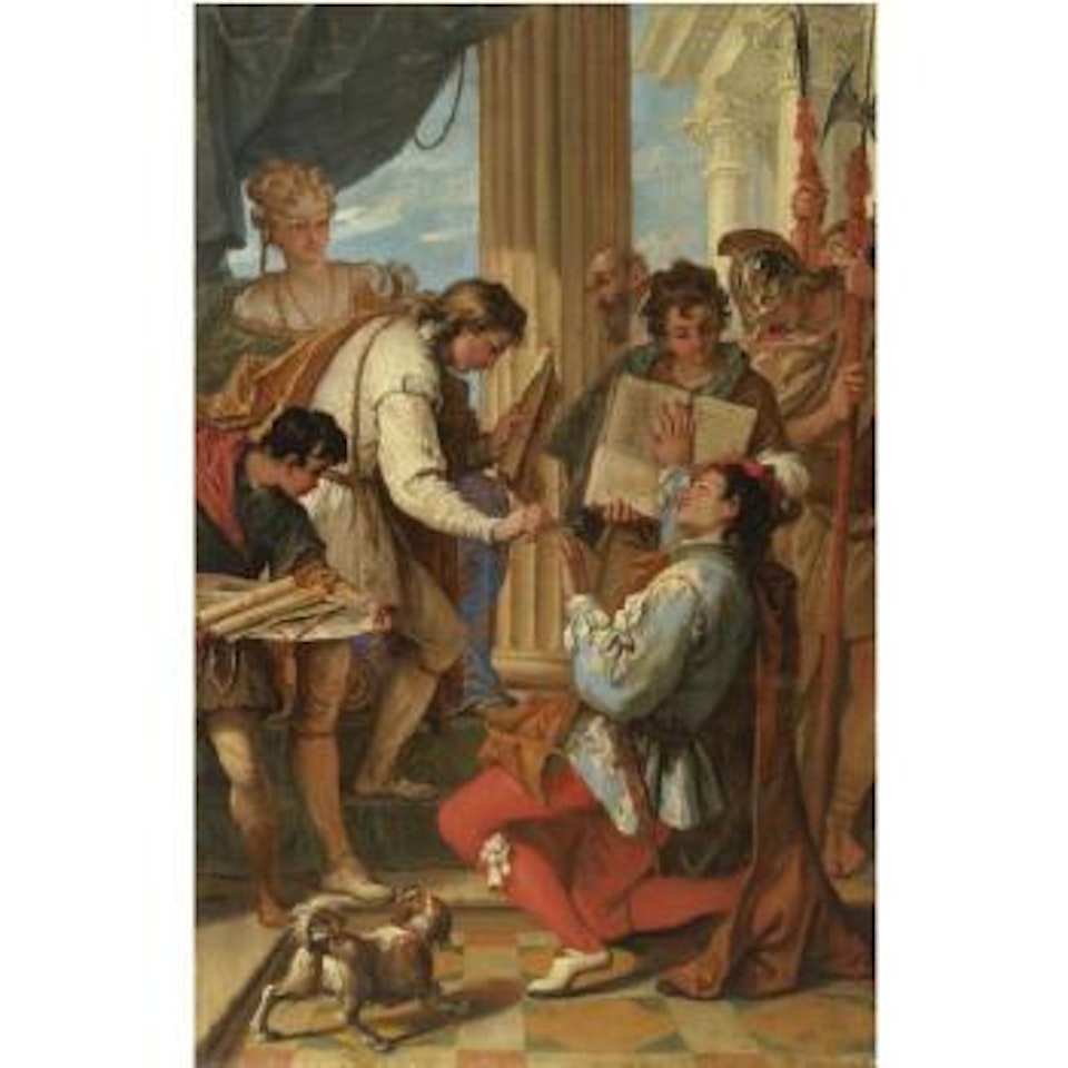 The Investiture Of Marco Corner As Count Of Zara In 1344 by Sebastiano Ricci