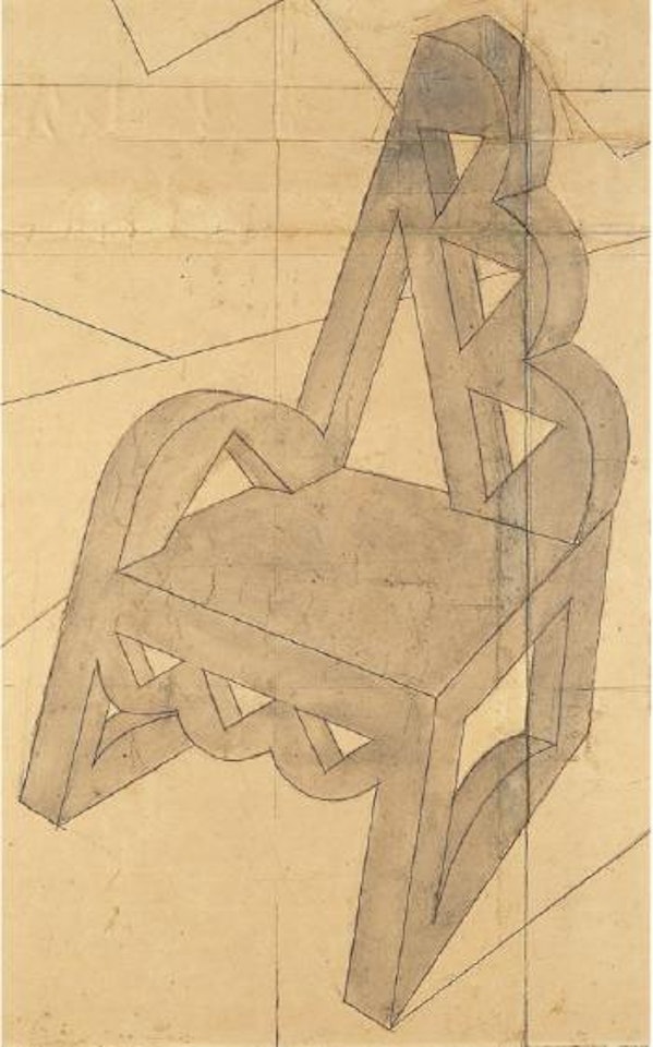 Studio per Festa della sedia by Fortunato Depero