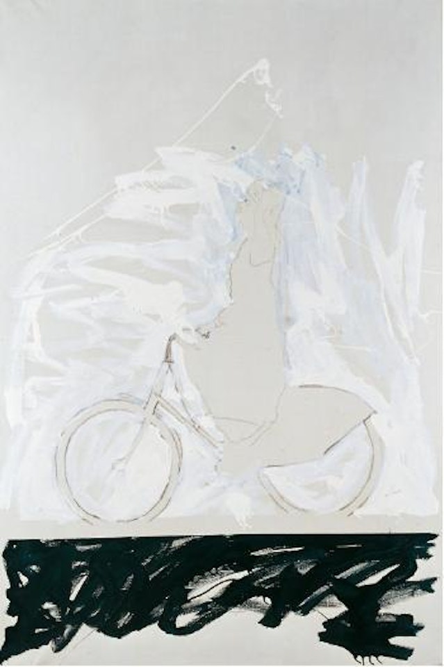 Sig. in bici by Mario Schifano