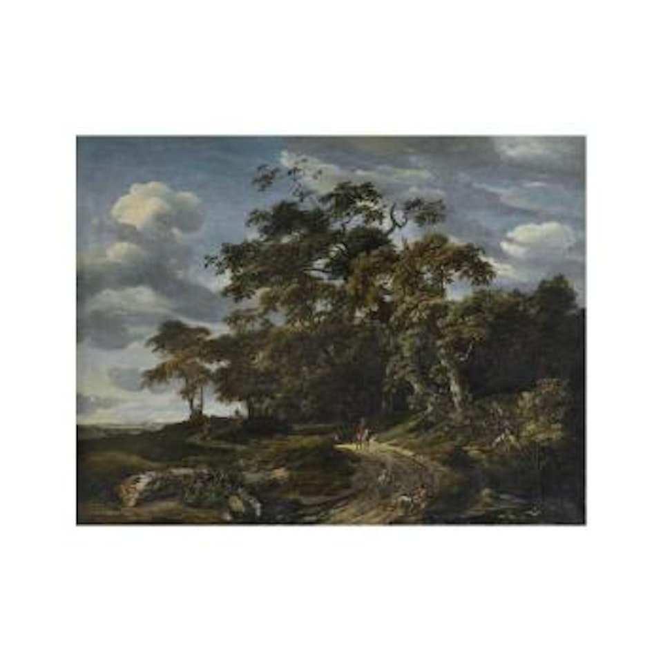 Paysage Boisé Avec Un Cavalier Et Un Fauconnier by Jan Van Kessel The Elder