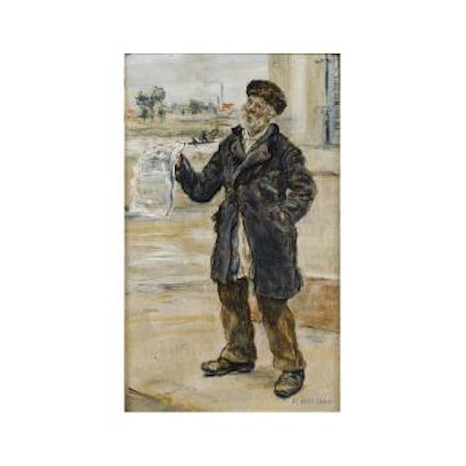 Le Vendeur De Journaux by Jean Francois Raffaelli