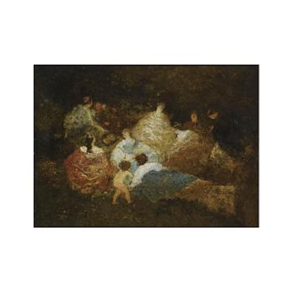 Jardin D'amour; Réunion Champêtre by Adolphe Monticelli