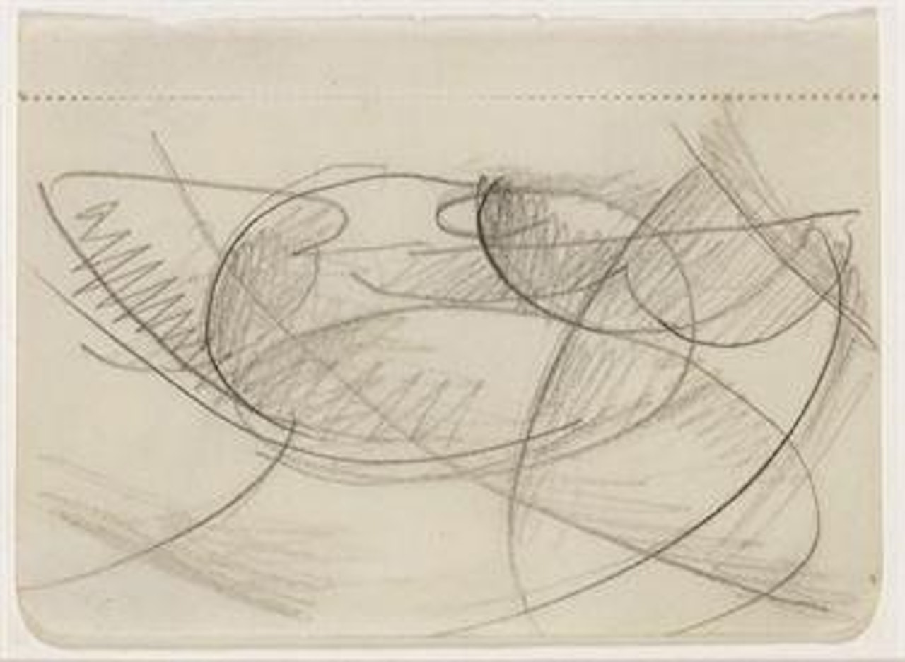 a) Motivo decorativo b) Linea di velocità + paesaggio by Giacomo Balla