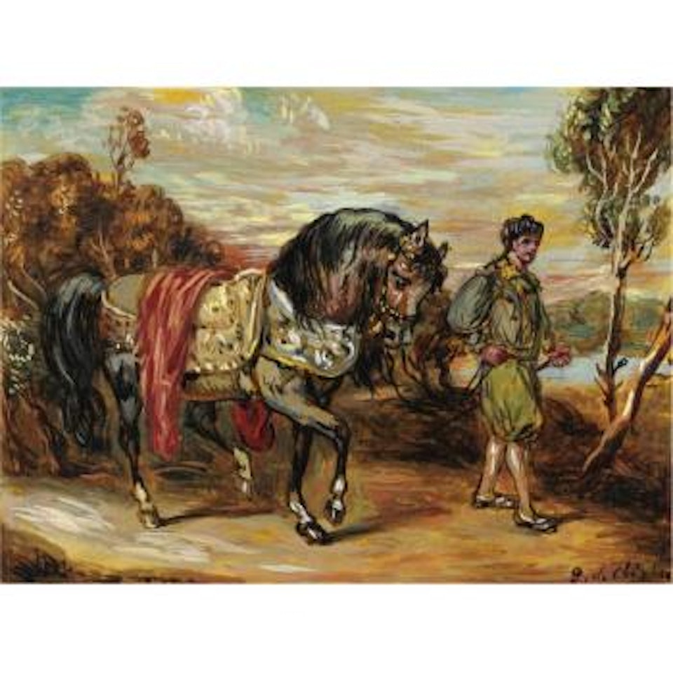 Cavallo E Palafreniere by Giorgio de Chirico
