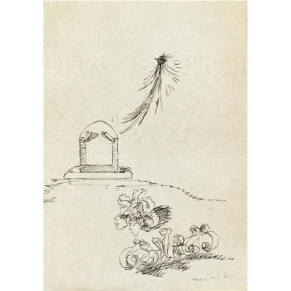 Comète Et Fleurs by Max Ernst