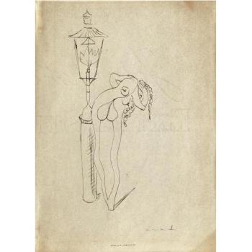 Les Amoreux Au Bec De Gaz by Max Ernst