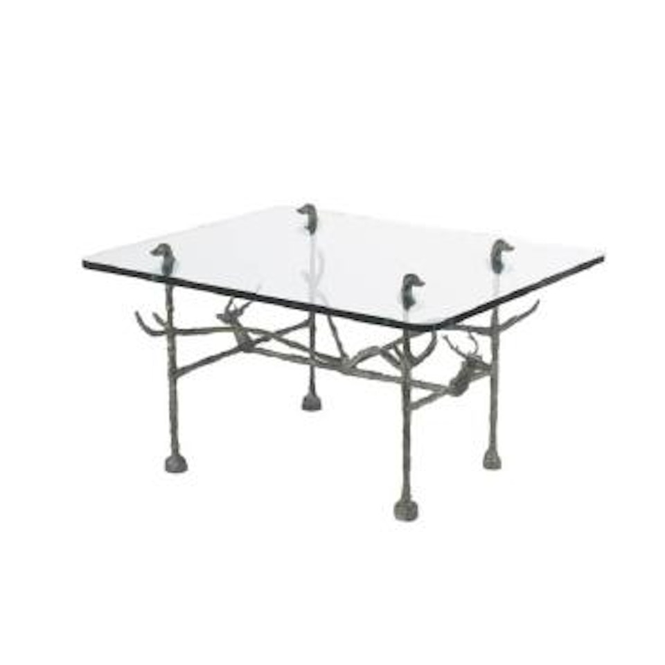 Table De Chasseur, Modèle Aux Cerfs Et Tëte De Chien by Diego Giacometti