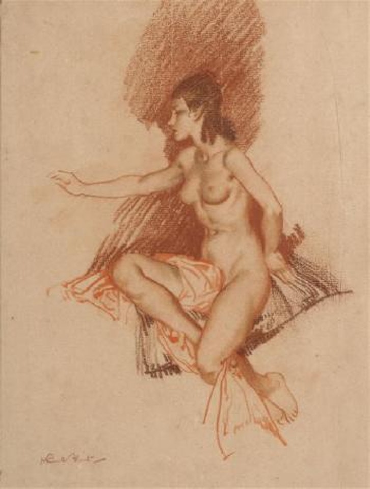 Study in reds by William Russell Flint