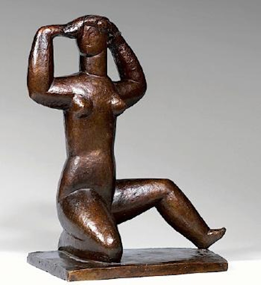 Femme agenouillee les bras leves by Henri Laurens