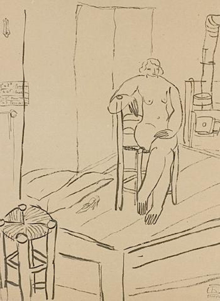 Femme dans un interieur by Sanyu