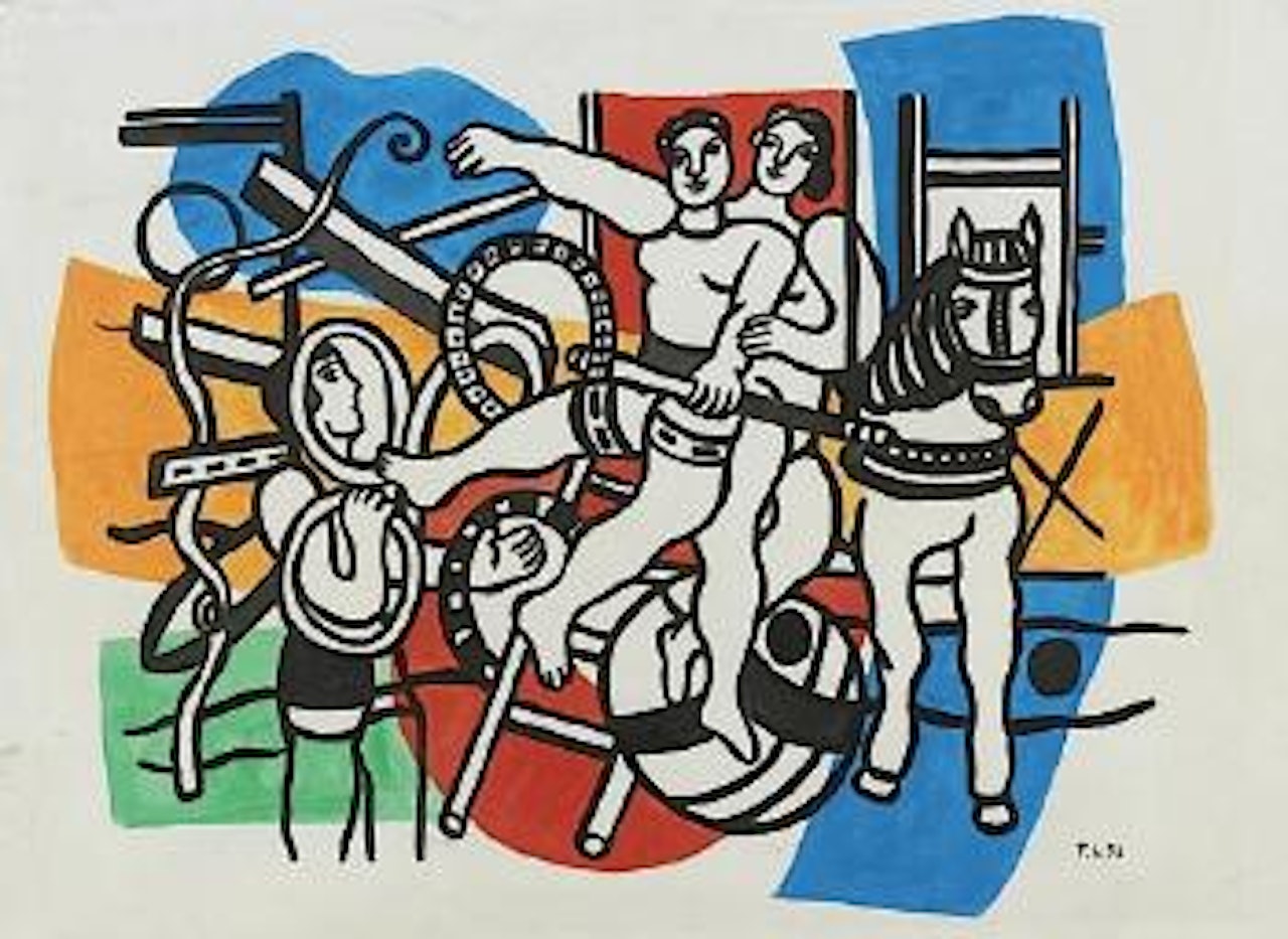 Le jongleur et les trapezistes by Fernand Leger