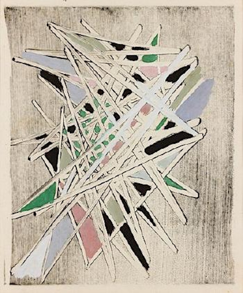 Composition, recherche decorative pour le cabaret du Theatre des Champs-Elysees by Nicolas de Staël