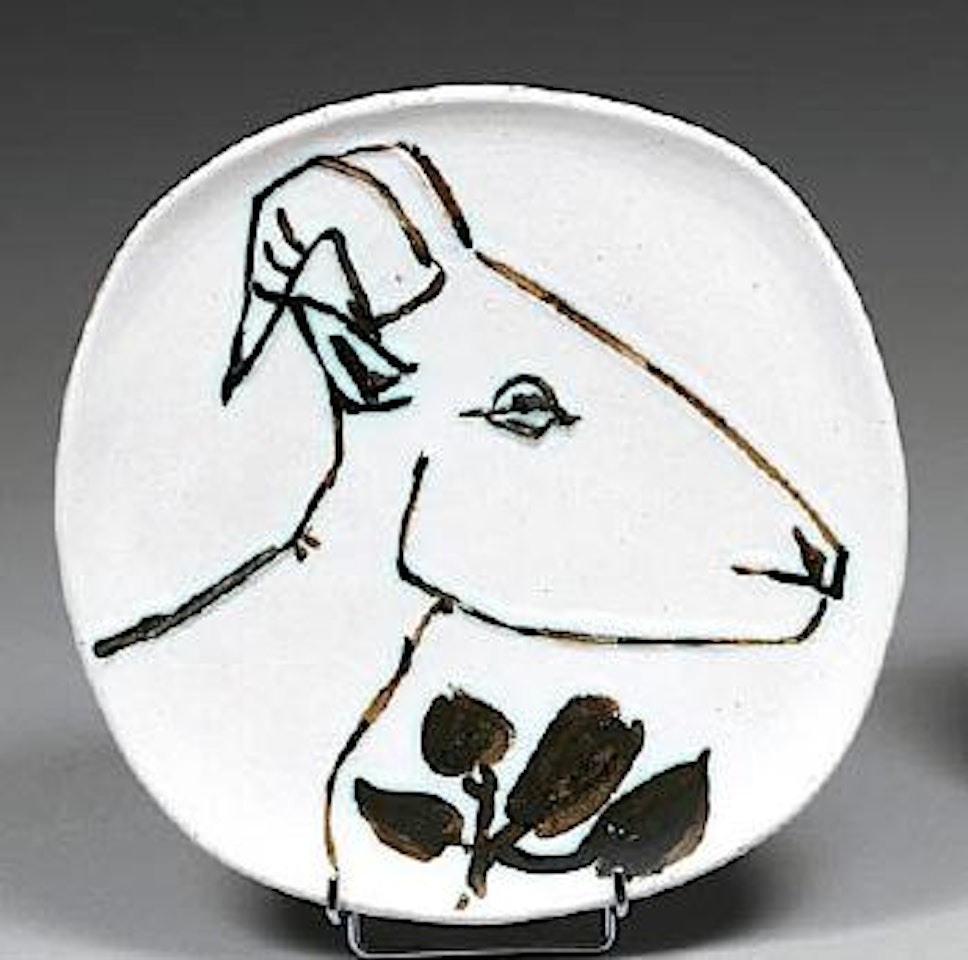 Tete de chevre de profil (AR # 106-B # 15 VA) by Pablo Picasso